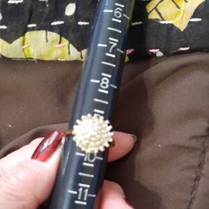 Gold Floral Ring Size 10